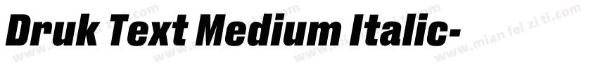 Druk Text Medium Italic字体转换